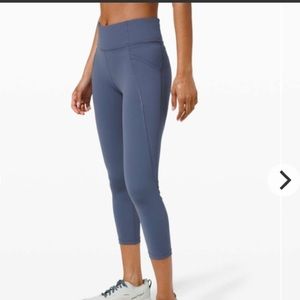 Time To Sweat Crop 23" - Ink Blue